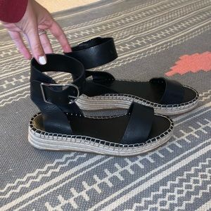 Black Franco Sarto espadrille sandals
